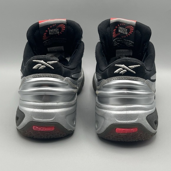 Reebok Engine A Black Silver Basketball Shoes - Men's Youth Size 6 (Angel Reese) - Picture 4 of 8